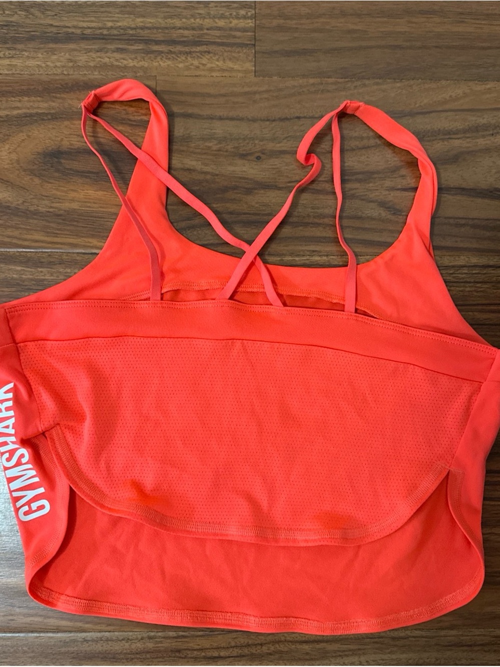 Gymshark Bright Coral Crisscross Sports Bra Tank
